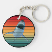 haai vintage stijl sleutelhanger (Achterkant)