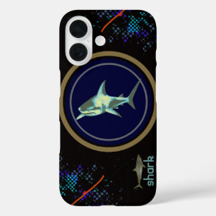 haai vissen, wild zeedier iPhone 16 hoesje
