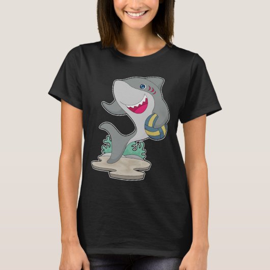 Haai Volleybal speler Volleybal T-shirt (Voorkant)