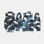 Haai witte schaduw op donkere galaxy Space Bedankdoosjes (Uitgevouwen)