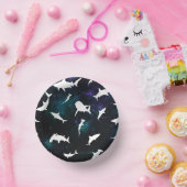 Haai witte schaduw op donkere galaxy Space Papieren Kommen (Feest)