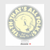 Haaie TH-TH-DAT IS ALLE FOLKS! Sticker (Vel)