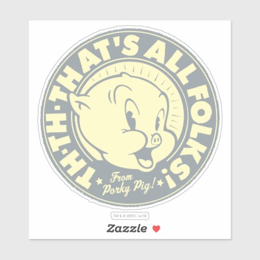Haaie TH-TH-DAT IS ALLE FOLKS! Sticker (Vel)