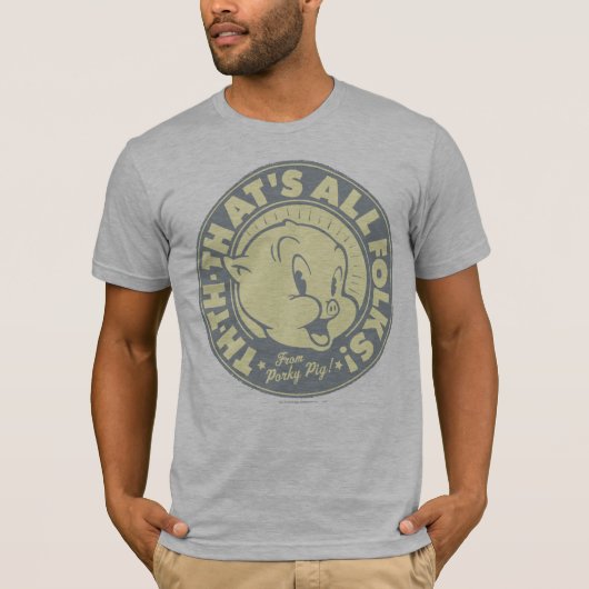 Haaie TH-TH-DAT IS ALLE FOLKS! T-shirt (Voorkant)