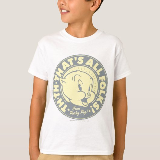 Haaie TH-TH-DAT IS ALLE FOLKS! T-shirt (Voorkant)