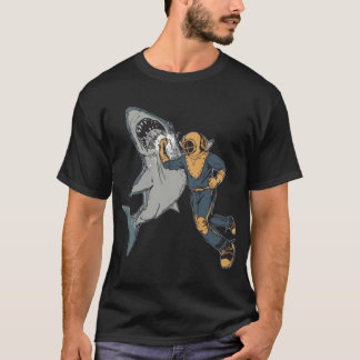 Haaiemeisje jongen stompen t-shirt