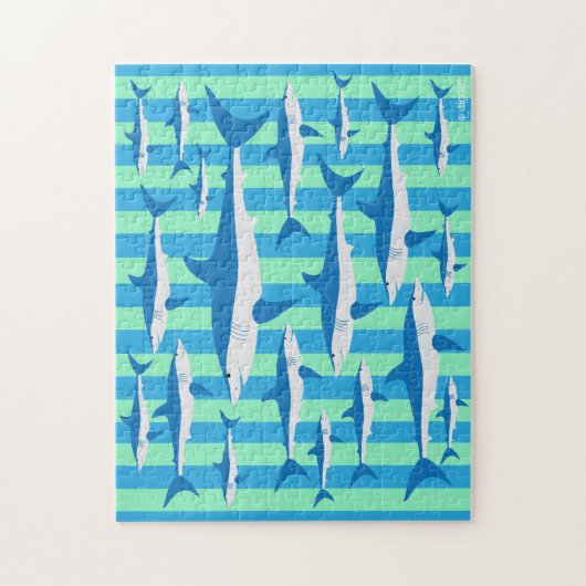 HAAIEN! 11x14 puzzel (Verticaal)