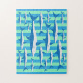 HAAIEN! 11x14 puzzel Legpuzzel (Verticaal)