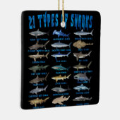 Haaien 21 soorten zeedieren keramisch ornament (Rechts)