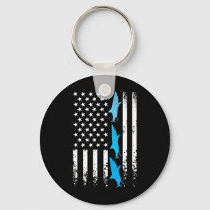 Haaien 4 juli Amerikaanse Flag Boys Kinder Mannen  Sleutelhanger