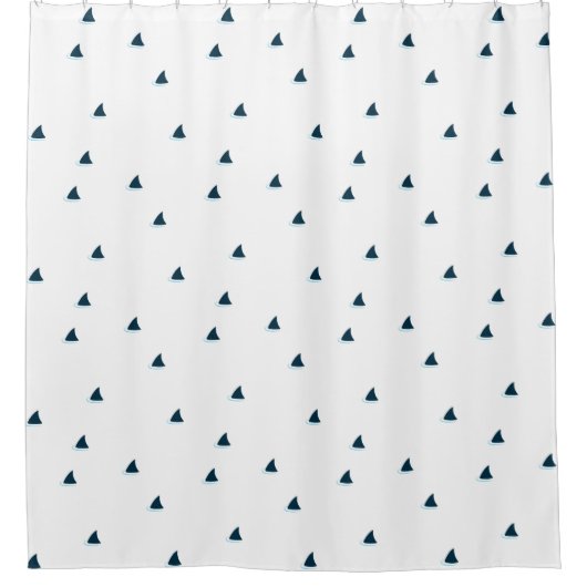 Haaien aandacht! douchegordijn (Voorkant)