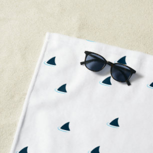 Haaien aandacht! strandhanddoek strandlaken