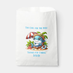 Haaien aanval strand verjaardag favoriet tas Kaa Bedankzakje