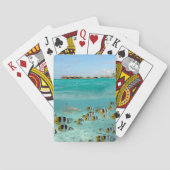 Haaien achtervolgen visjes speelkaartendek pokerkaarten (Achterkant)