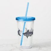 Haaien Acryl Drinkbeker (Achterkant)