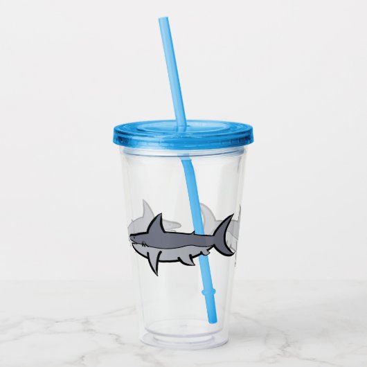 Haaien Acryl Drinkbeker (Links)