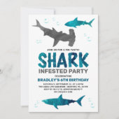 Haaien Alle leeftijden van de geboorte Partij Kaart (Voorkant)