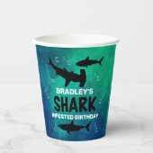 Haaien Alle leeftijden van de geboorte Partij Papieren Bekers (Voorkant)