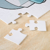 Haaien als Chef met kookplatform Legpuzzel (Zijkant)