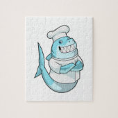 Haaien als Chef met kookplatform Legpuzzel (Verticaal)