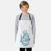 Haaien als Chef met kookplatform Schort (Gedragen)