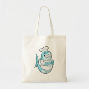 Haaien als Chef met kookplatform Tote Bag