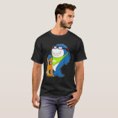 Haaien als Skater met Skateboard T-shirt (Voorkant volledig)