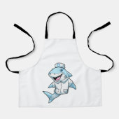 Haaien als zuster met coat schort (Voorkant)