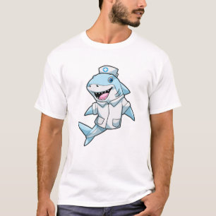 Haaien als zuster met coat t-shirt