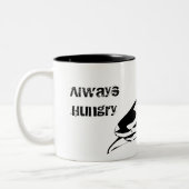Haaien - Altijd honger Tweekleurige Koffiemok (Links)