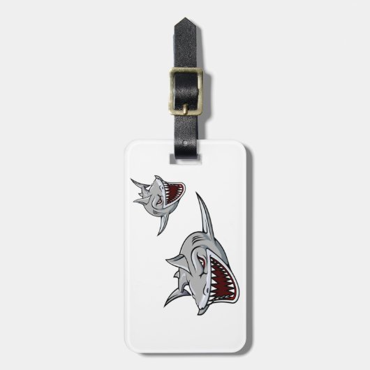 Haaien Bagagelabel (Voorkant verticaal)