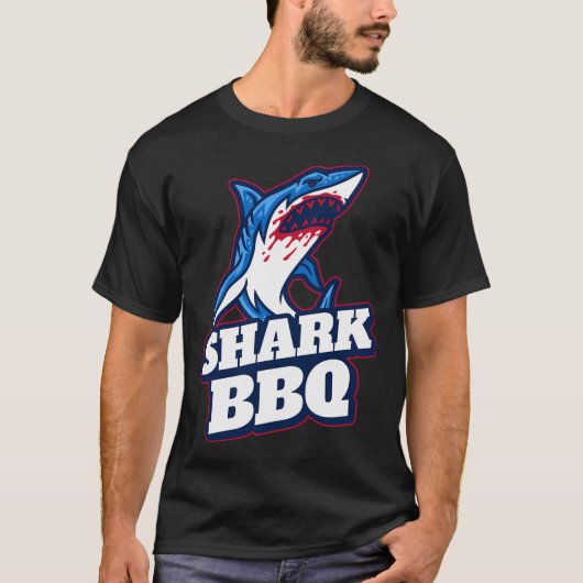 Haaien-BBQ-saus T-shirt (Voorkant)