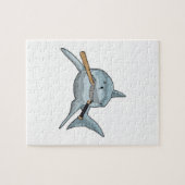 Haaien bij honkbal met honkbalknuppel legpuzzel (Horizontaal)