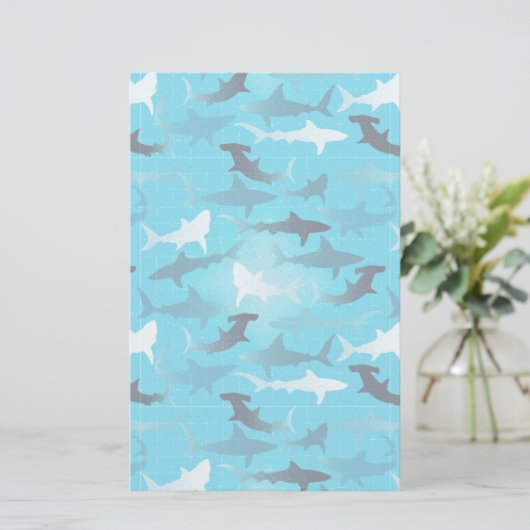 haaien! briefpapier (Staand voorkant)
