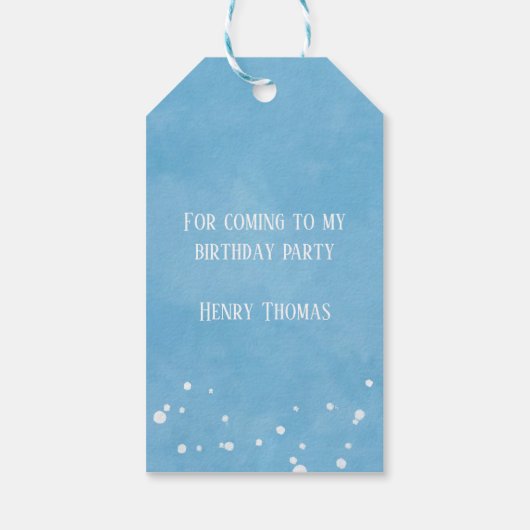 Haaien Cadeaulabel (Achterkant)