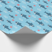 Haaien Cadeaupapier (Hoek)