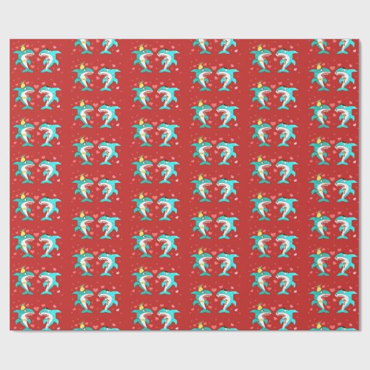 Haaien Cadeaupapier (Vlak)