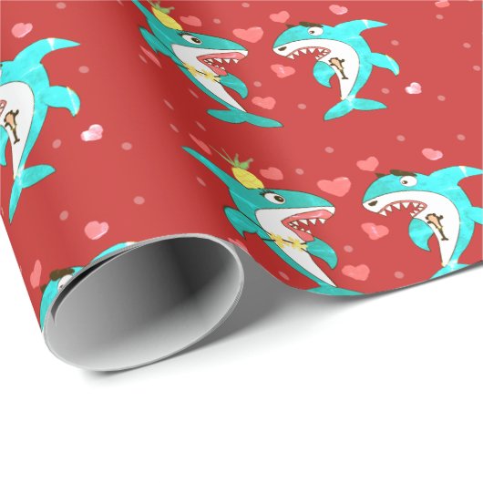 Haaien Cadeaupapier (Rol Hoek)