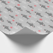 Haaien Cadeaupapier (Hoek)