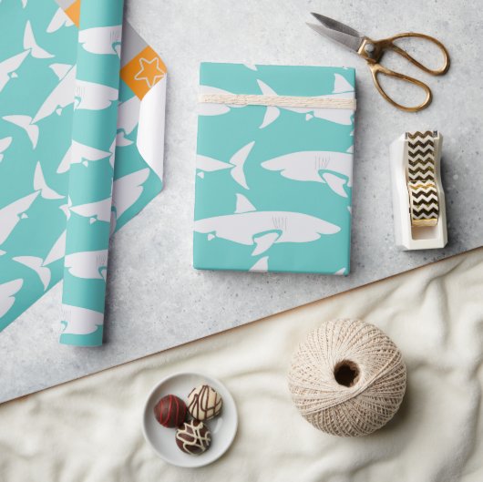 Haaien Cadeaupapier (Crafts)