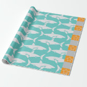 Haaien Cadeaupapier (Uitgerold)