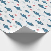 Haaien Cadeaupapier (Hoek)