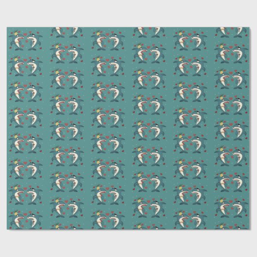 Haaien Cadeaupapier (Vlak)