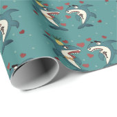 Haaien Cadeaupapier (Rol Hoek)