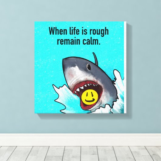 Haaien Canvas Afdruk (Insitu (Houten vloer))