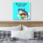 Haaien Canvas Afdruk (Insitu (Slaapkamer))