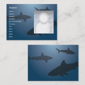 Haaien - Chubby Visitekaartje (Voorkant / Achterkant)