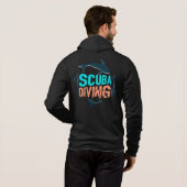 Haaien duiken hoodie (Achterkant volledig)