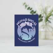 Haaien duiken in monad Shoal Briefkaart (Staand voorkant)