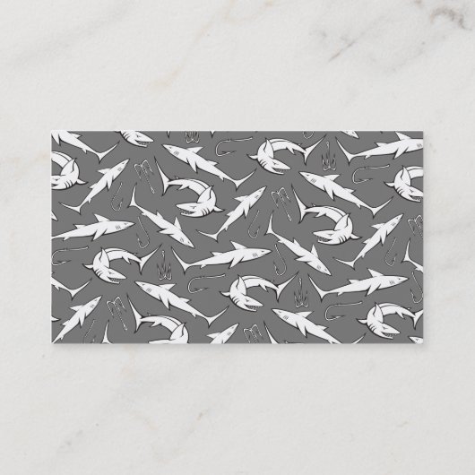 Haaien en haken visitekaartje (Achterkant)